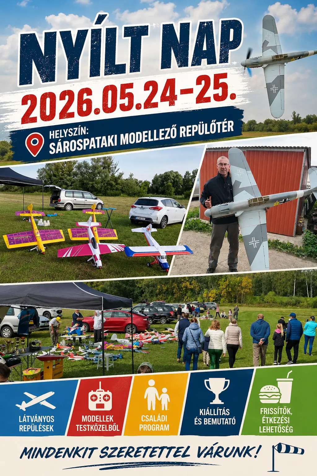 Nyilt nap Modellezo repuloter plakat
